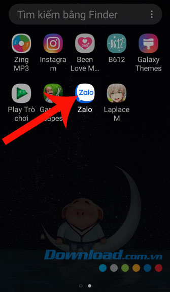 Mở ứng dụng Zalo
