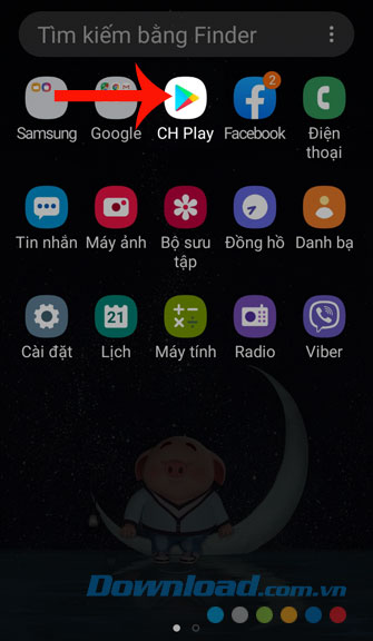 Mở Google Play lên 