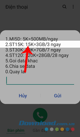 Tiếp tục ấn phím 2
