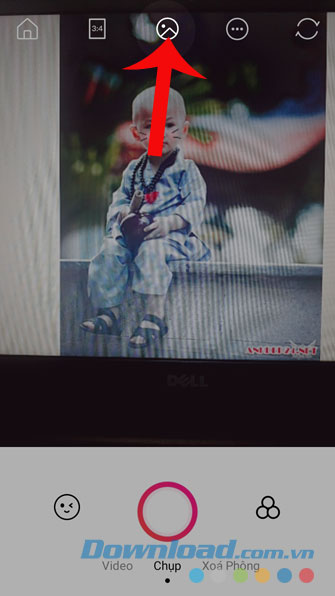 Nhấn vào biểu tượng của Album