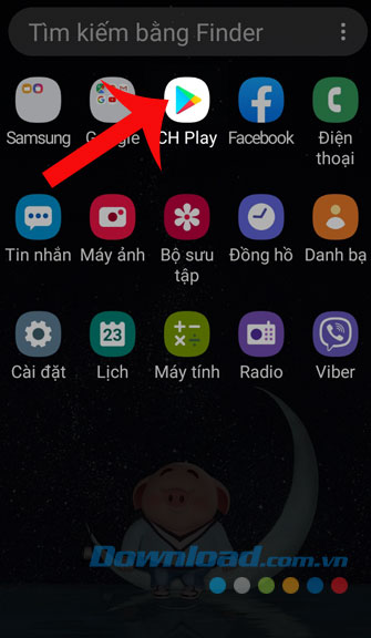 Mở kho ứng dụng CH Play