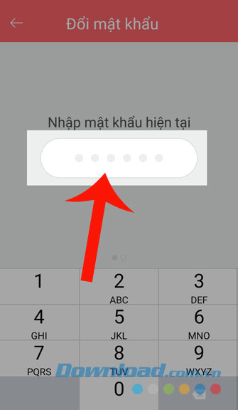 Nhập mật khẩu hiện tại
