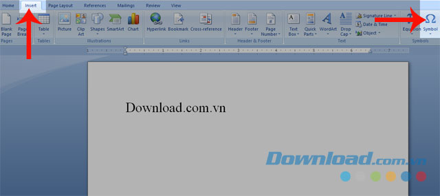 Hướng dẫn viết nhanh dấu mũi tên trên Word
