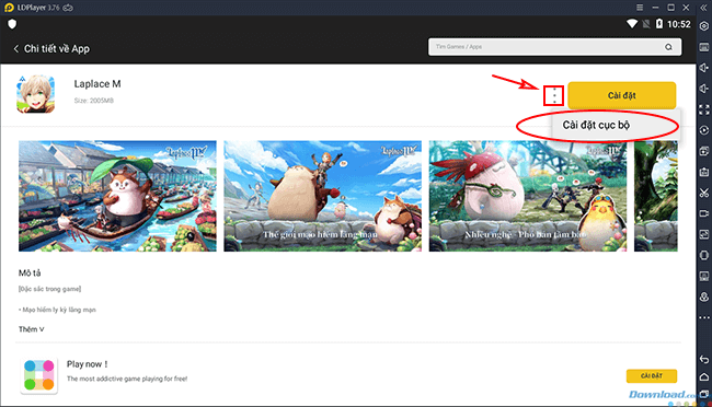Hướng dẫn cài đặt Laplace M VN