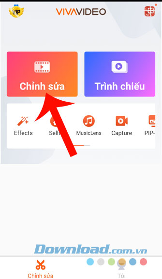 Nhấn vào mục Chỉnh sửa