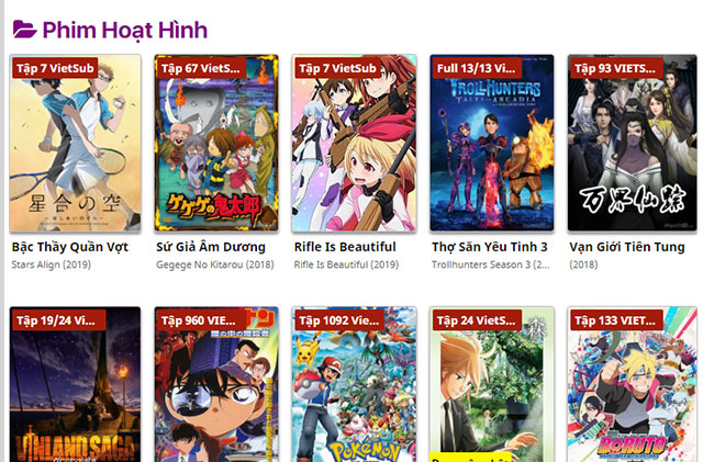 Phim hoạt hình trên Zing TV