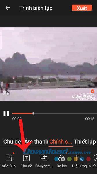 Ấn vào mục Chỉnh sửa