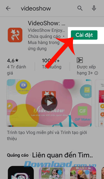 Nhấn nút Cài đặt