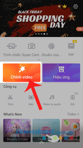 Nhấn vào mục Chỉnh sửa