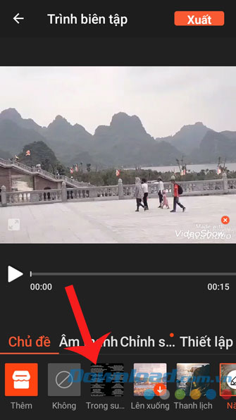 Ấn vào mục Chủ đề