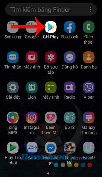 Mở Google Play lên