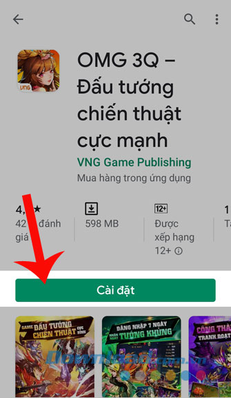Nhấn nút Cài đặt