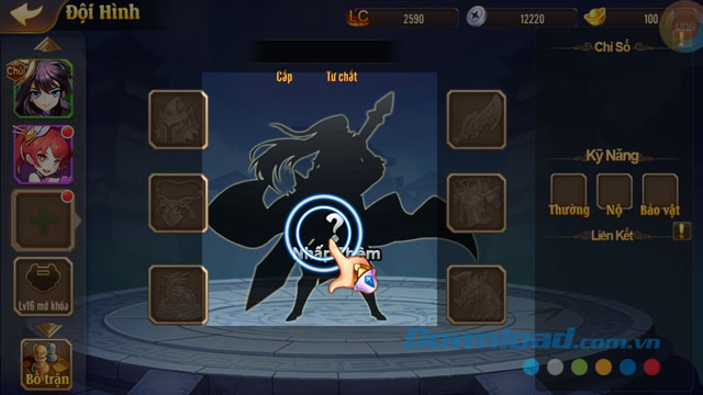 Nhấn vào biểu tượng hình người