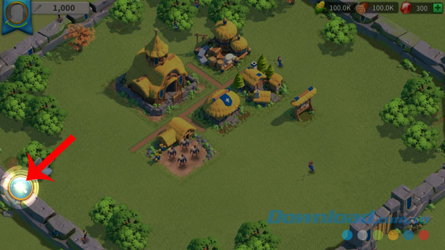 Nhấn vào biểu tượng chiếc búa