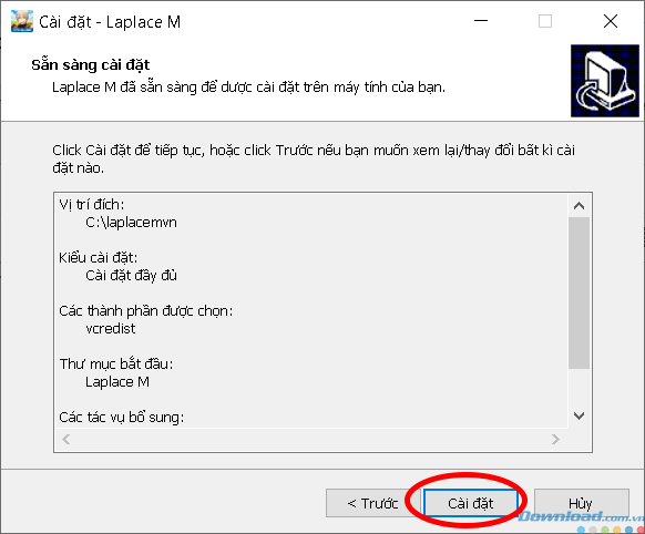 Sẵn sàng cài đặt