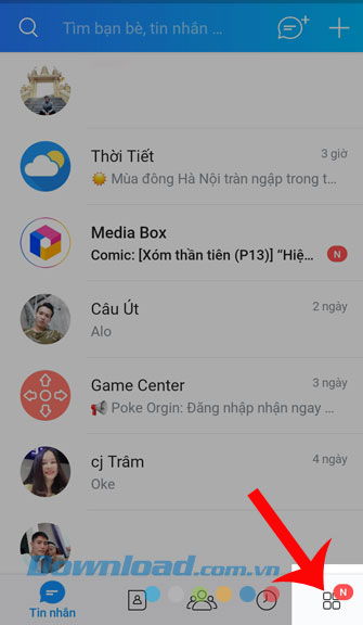 Nhấn vào mục Thêm 