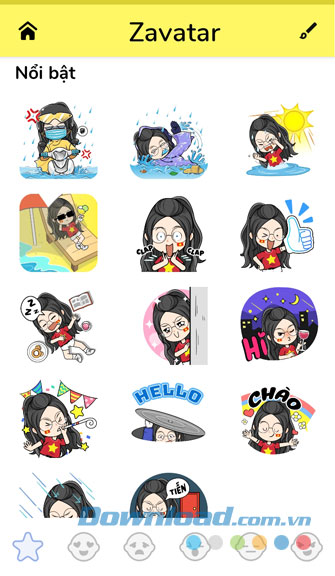 Một số kiểu sticker