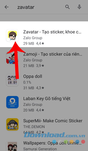 Gõ từ khóa và ấn tìm kiếm