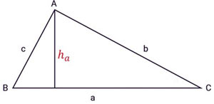 Công thức tính diện tích tam giác thường