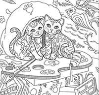 Tranh tô màu con vật