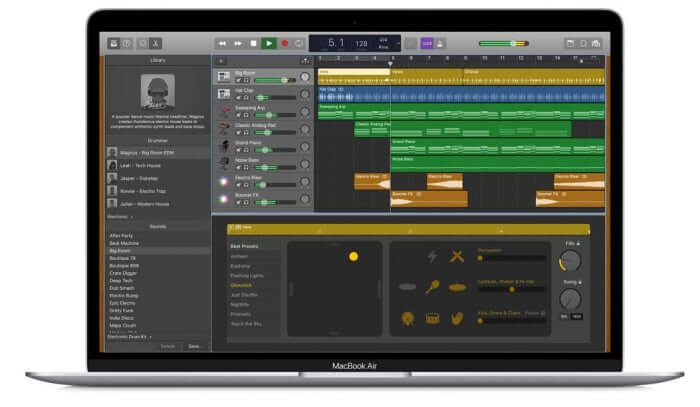 GarageBand chỉnh sửa nhạc miễn phí