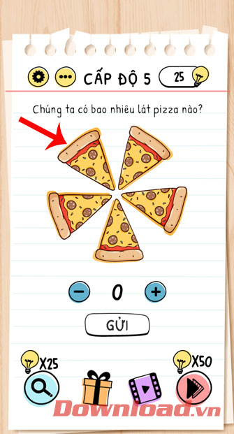 Đáp án game Brain Test câu 5
