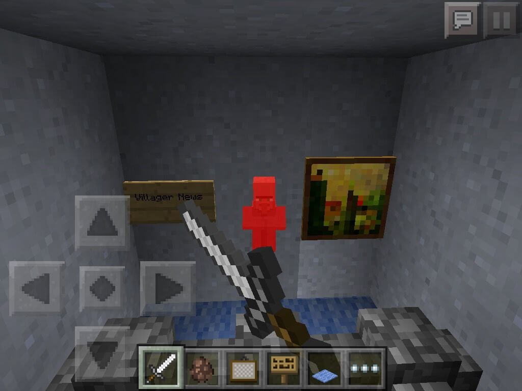 Chiến đấu với kẻ thù trong Minecraft 