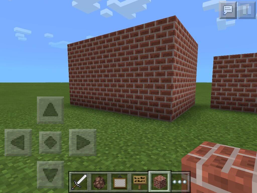 Bức tường đằng sau TV trong Minecraft 