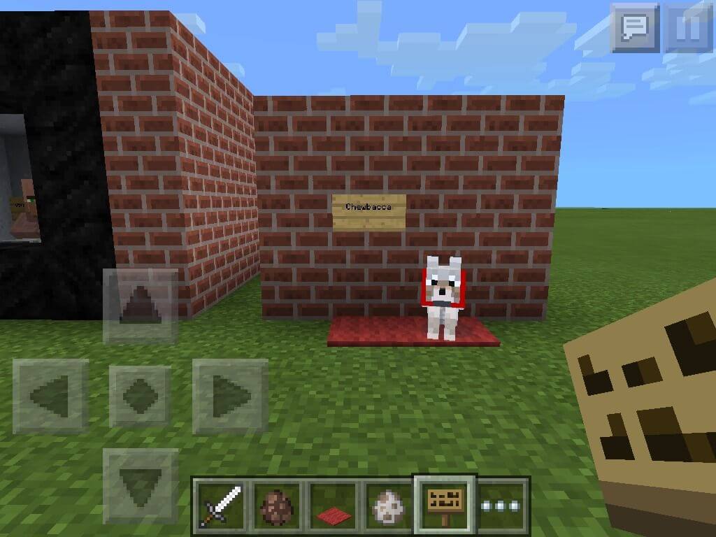 Thuần hóa sói trong Minecraft 