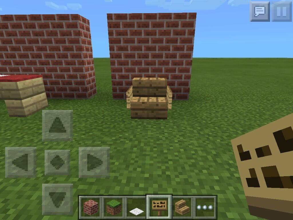Ghế tựa trong Minecraft 