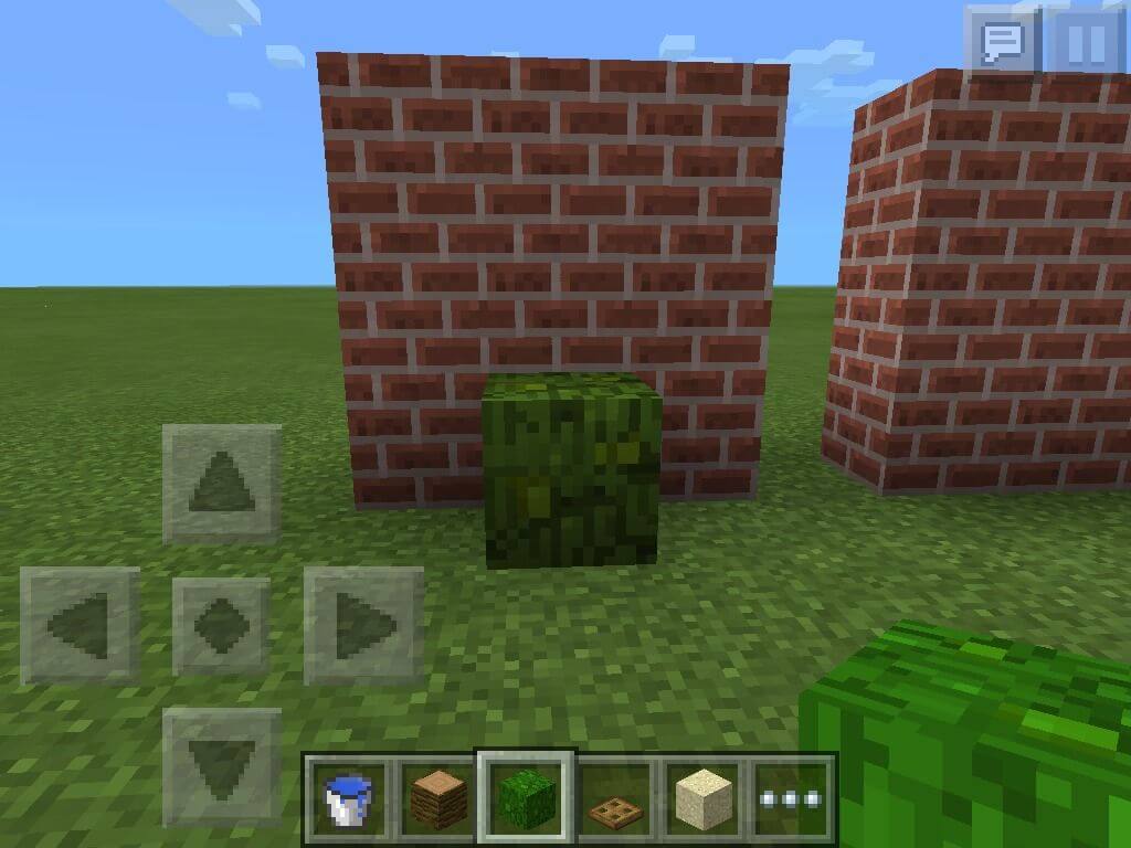 Xây khối trồng mía trong Minecraft