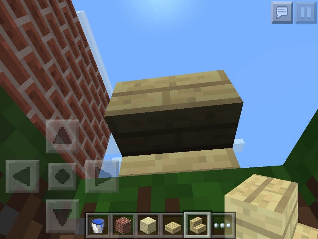 Lấp khối vào lỗ trong Minecraft