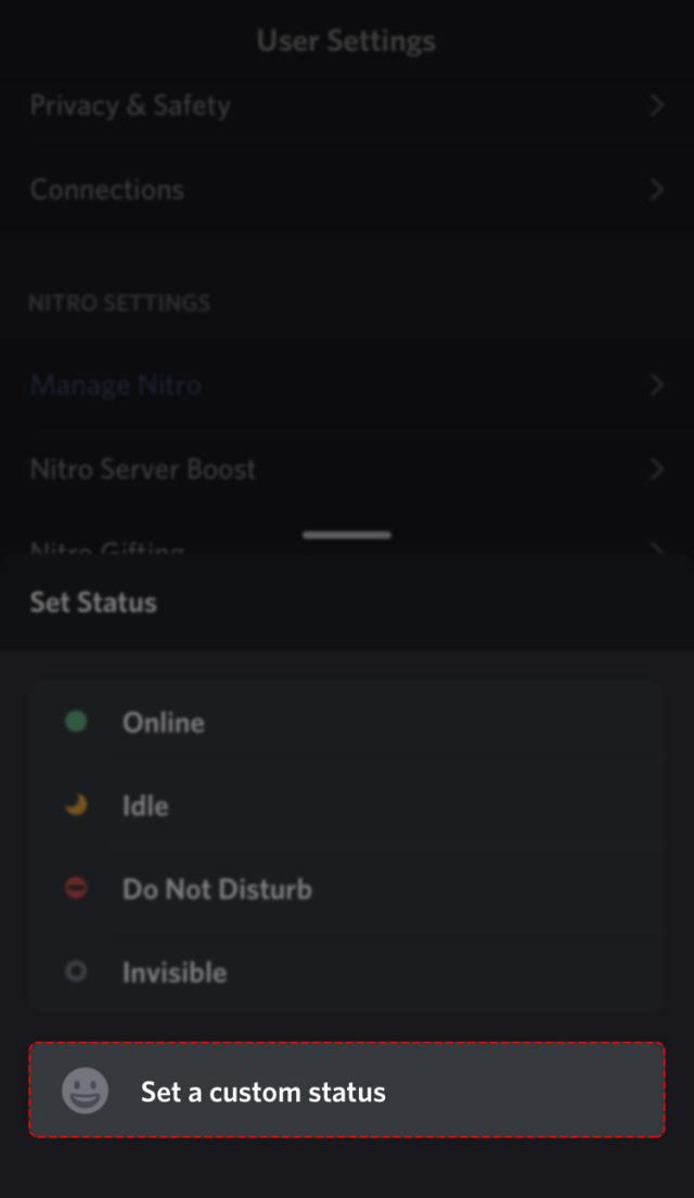 Tùy biến trạng thái Discord
