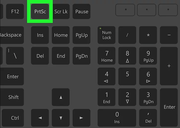 Chụp ảnh màn hình với phím PrtSc hoặc Print Screen
