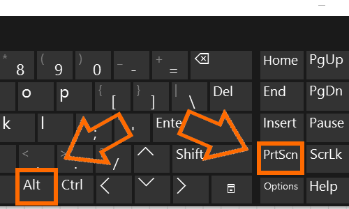 Nhấn Alt + PrtScn để chụp cửa sổ đang mở