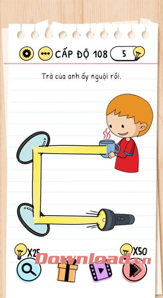 Đáp án game Brain Test câu 108