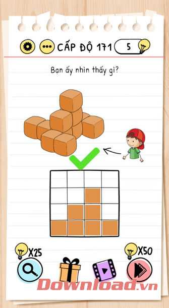 Đáp án game Brain Test câu 171