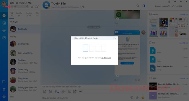 <p><strong>Mở lại cuộc trò chuyện ẩn</strong></p>
<p>Mở các cuộc trò chuyện đã ẩn bằng cách tìm kiếm