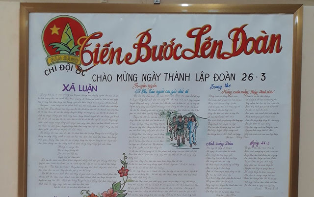 Bài xã luận viết báo tường ngày 26/3