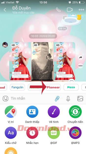 Chọn kiểu chữ