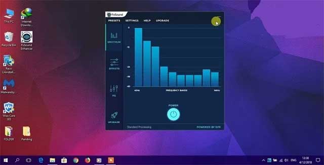 FXSound tích hợp bộ chỉnh âm và xử lý âm thanh thời gian thực