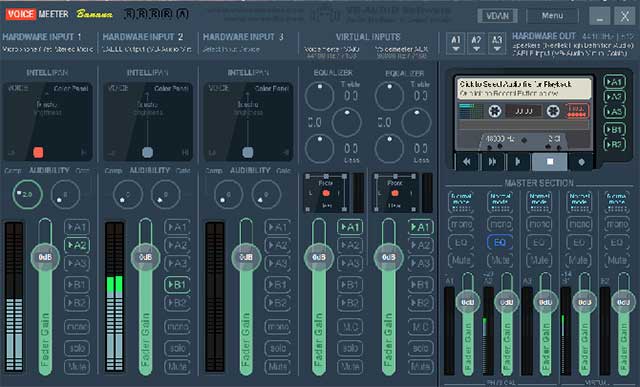Voicemeeter Banana cho phép điều chỉnh đầu vào cũng như đầu ra của âm thanh