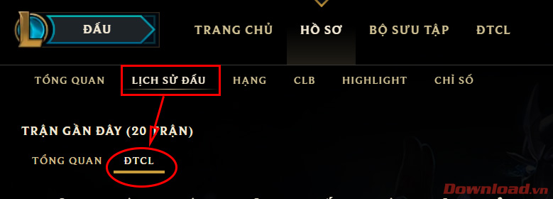 Lịch sử đấu