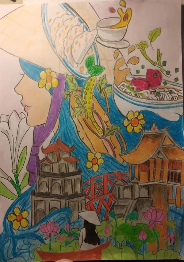 Tranh vẽ Hà Nội trong em