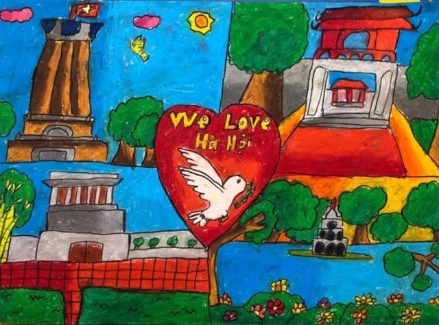 Tranh vẽ Hà Nội trong em