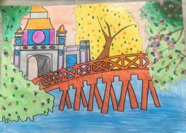 Tranh vẽ Hà Nội trong em