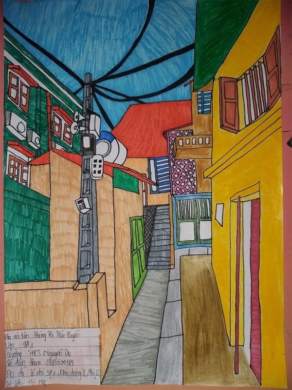 Tranh vẽ Hà Nội trong em