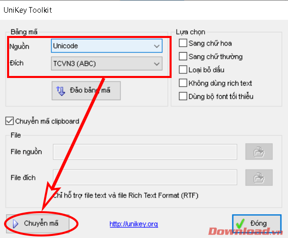 Chuyển đổi bảng mã