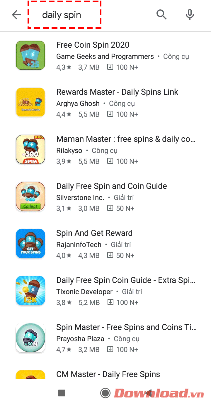 App spin