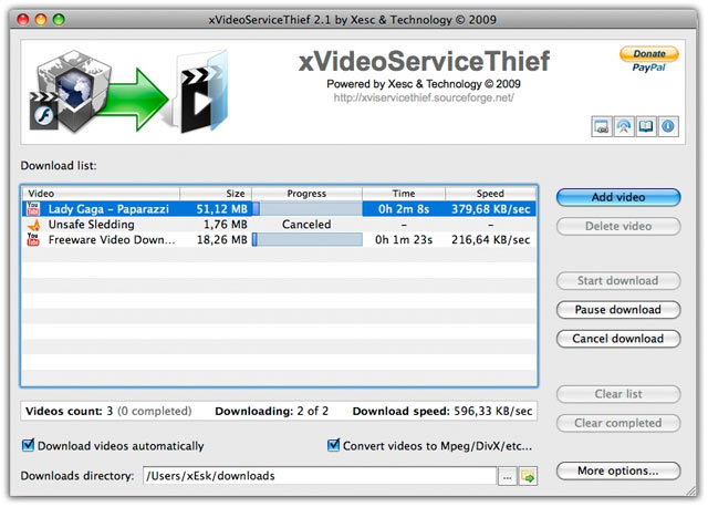 xVideoServiceThief hỗ trợ tải video từ 93 trang web